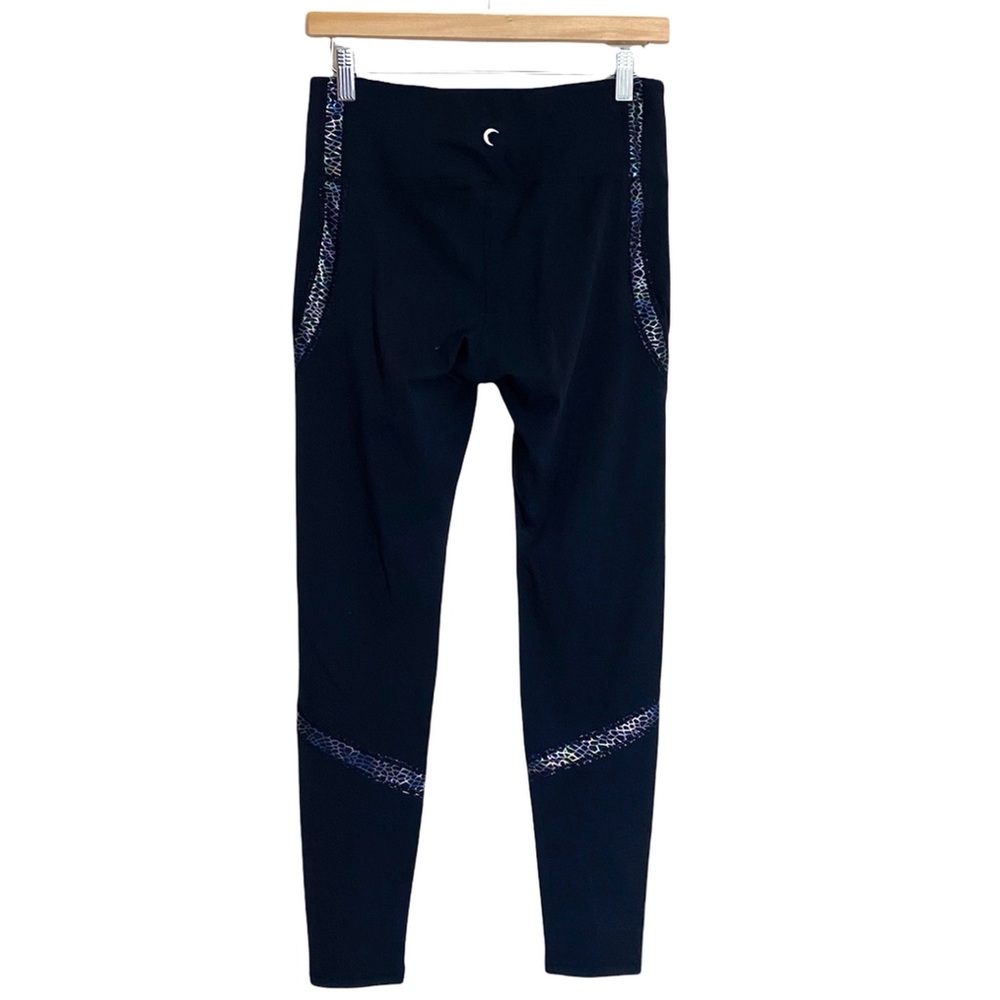 Zyia Black Reflective Serpent Hi-Rise Legging